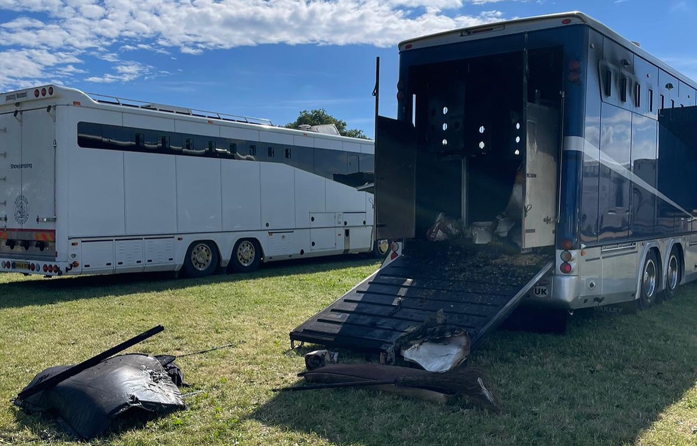 Horsebox fireplace at Hickstead out in mins because of specialist staff: ‘You’re in just right fingers’