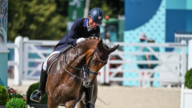 Adrienne Lyle and Helix at the Paris Olympics.