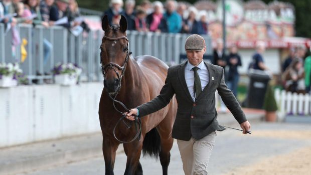 Aistis Vitkauskas of Lithunia with Commander Vg at Luhumhlen Horse Trials 2024