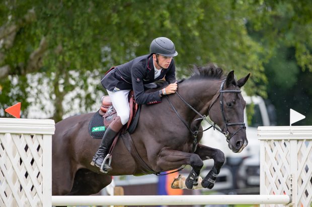 Joe Stockdale and Equine Rescue Services Kandleford win the opening RIHS showjumping five-star class