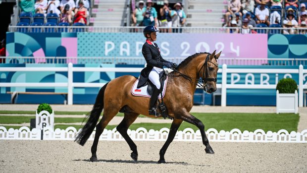 Katarzyna Milczarek and Guapo at the Paris Olympics.
