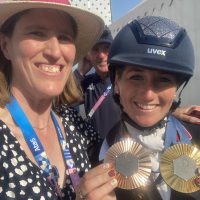 Olympic medal selfie