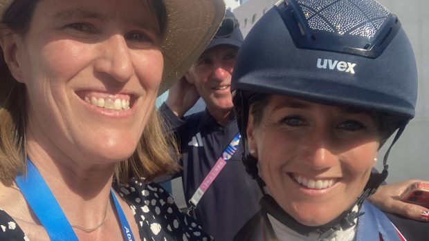 Olympic medal selfie