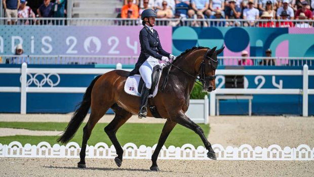 Aquamarijn and Yvonne Losos de Muniz at the Paris Olympics