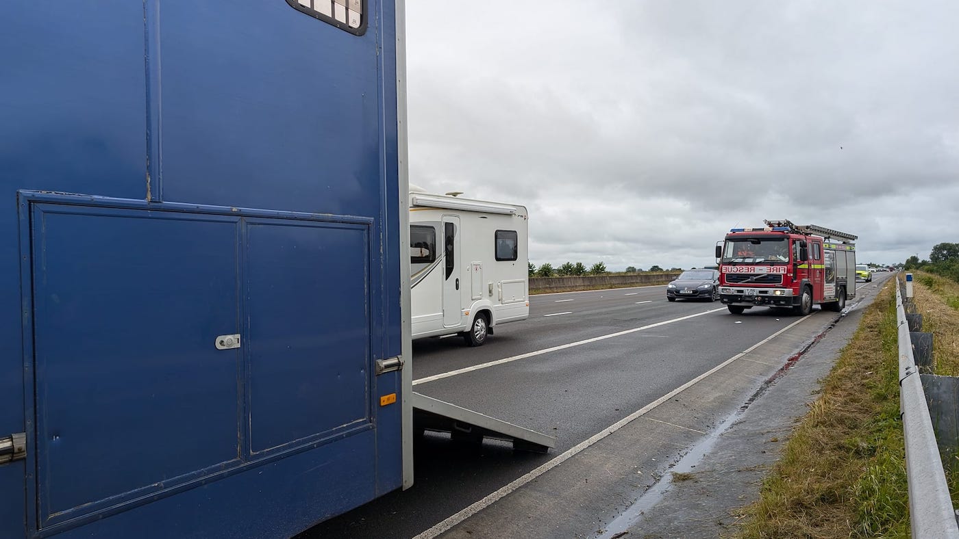 ‘We’ve been very fortunate’: proprietor’s protection caution after horsebox catches hearth on A1