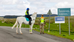horse riding on military land UK