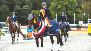 Ingrid Klimke and SAP Asha P at Luhmühlen in 2020.