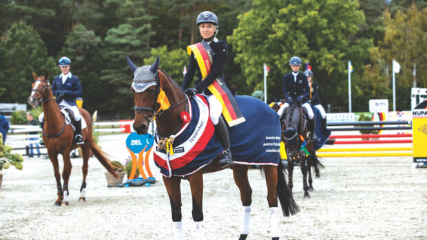 Ingrid Klimke and SAP Asha P at Luhmühlen in 2020.