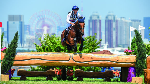 Tom McEwen and Toledo De Kerser at the Olympics in 2021.