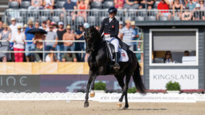 Danish dressage rider Carina Cassoe Kruth pictured at the 2023 European Championships.
