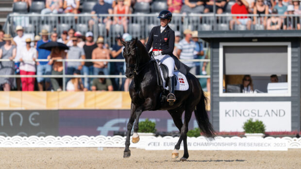 Danish dressage rider Carina Cassoe Kruth pictured at the 2023 European Championships.
