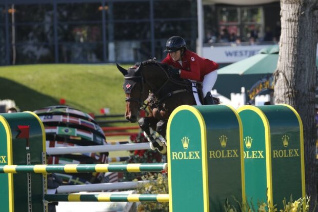 Kara Chad in action at Spruce Meadows, Canada.