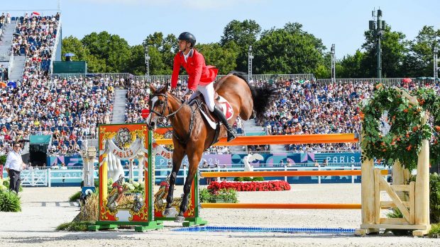 European Showjumping Championships Steve Guerdat and Dynamix De Belheme have won the individual bronze medal at the Paris Olympics.