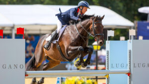 Nicky Hanbury and Park Polo win the Hyde Park Stables CSI2* 1.25m at the London Longines Global Champions Tour, Chelsea