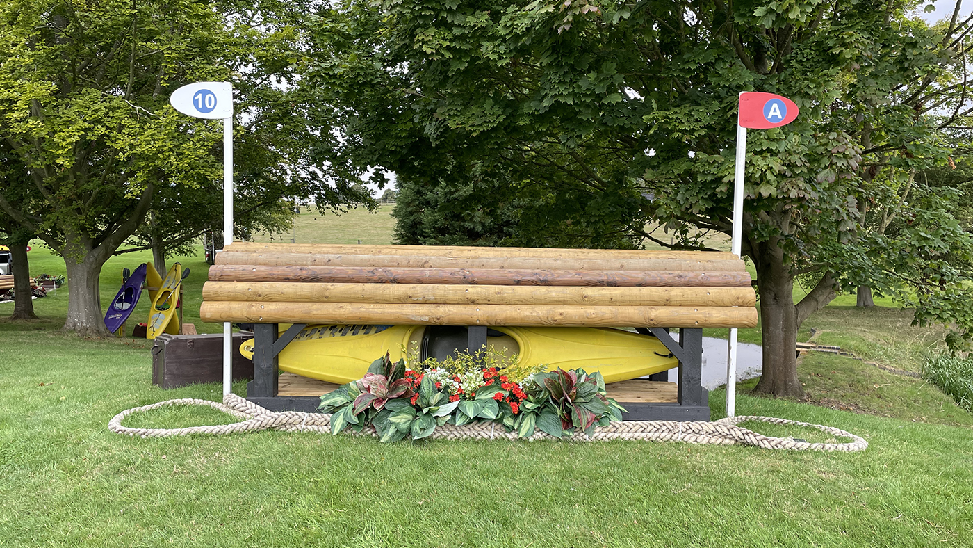 Burghley Horse Trials cross-country course fence 10a