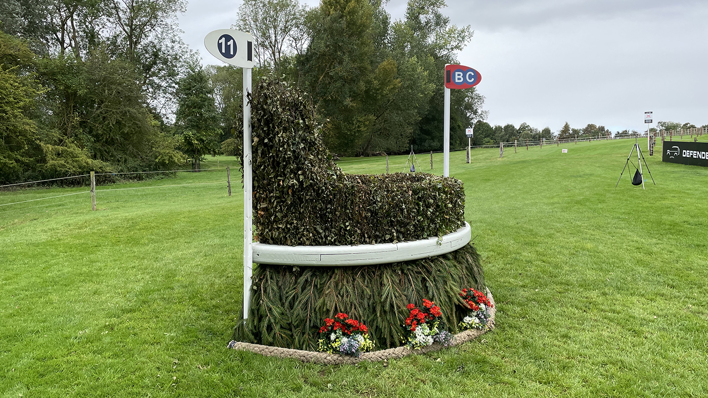 Burghley Horse Trials cross-country course fence 11bc