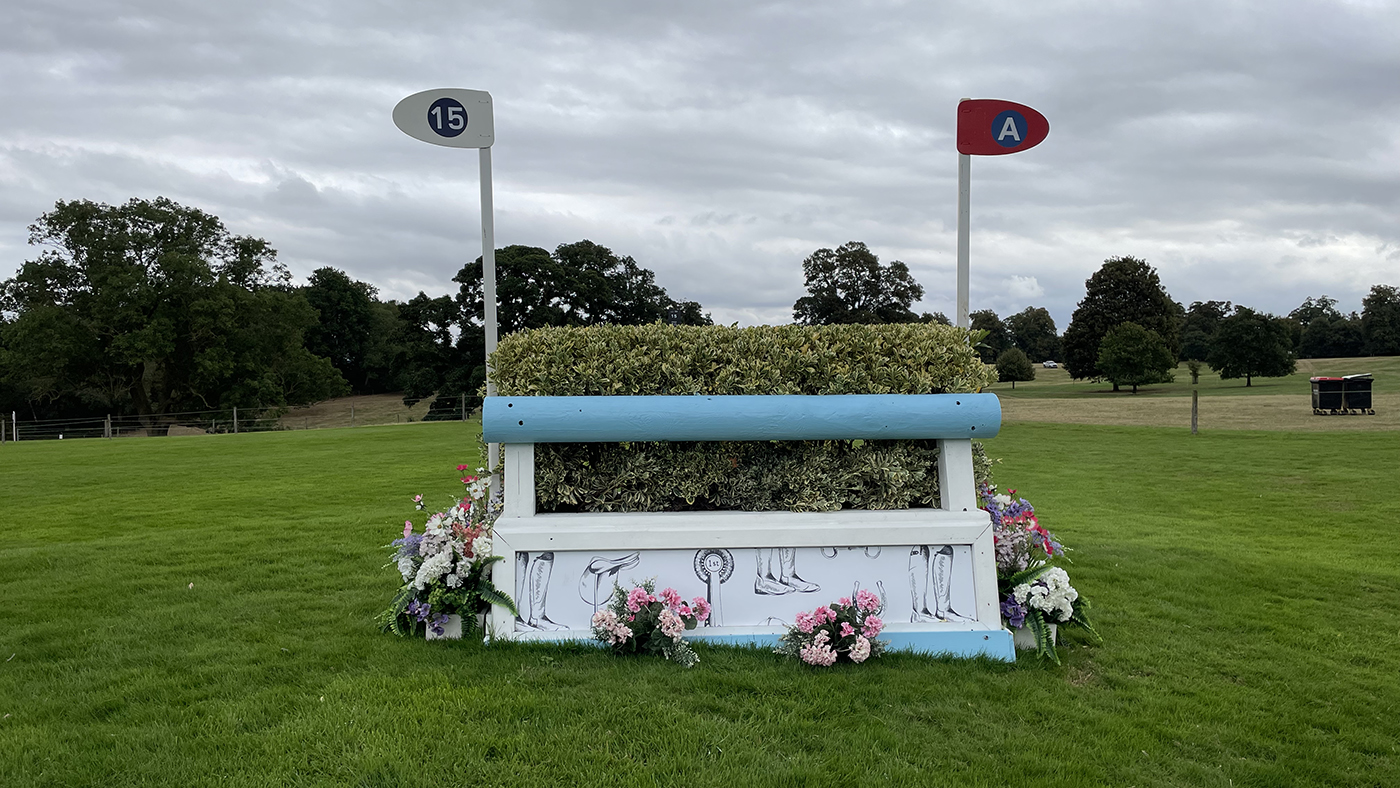 Burghley Horse Trials cross-country course fence 15a