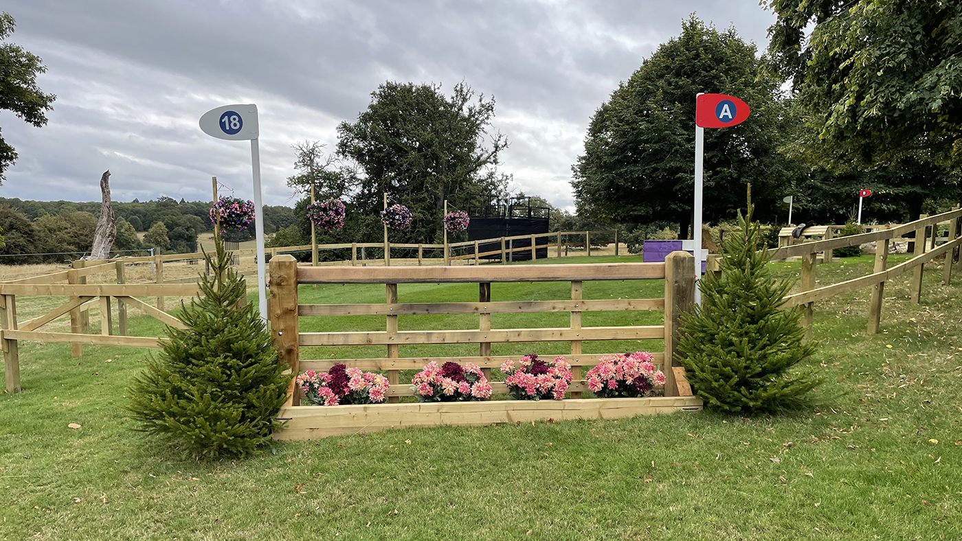 Burghley Horse Trials cross-country course fence 18a