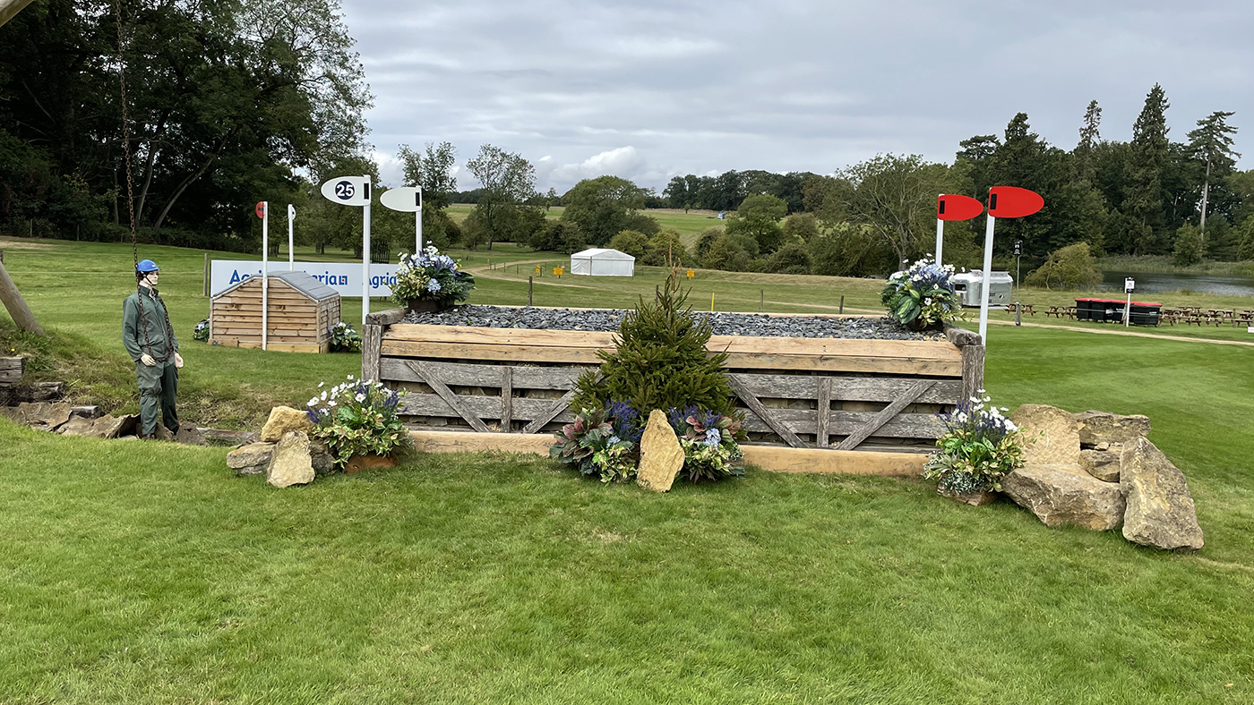Burghley Horse Trials cross-country course fence 25 direct route