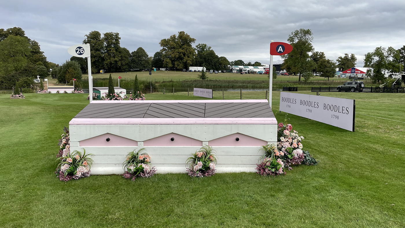 Burghley Horse Trials cross-country course fence 26a