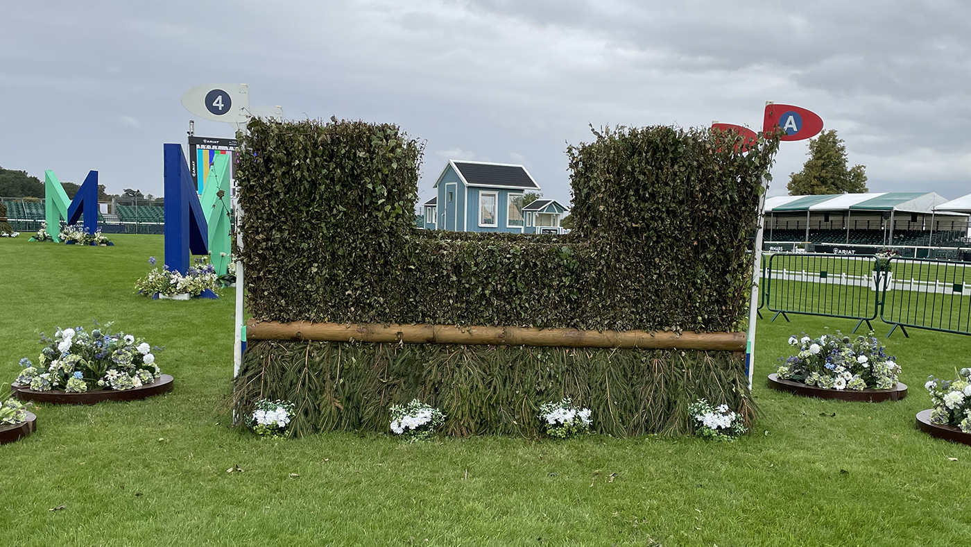 Burghley Horse Trials cross-country course fence 4a