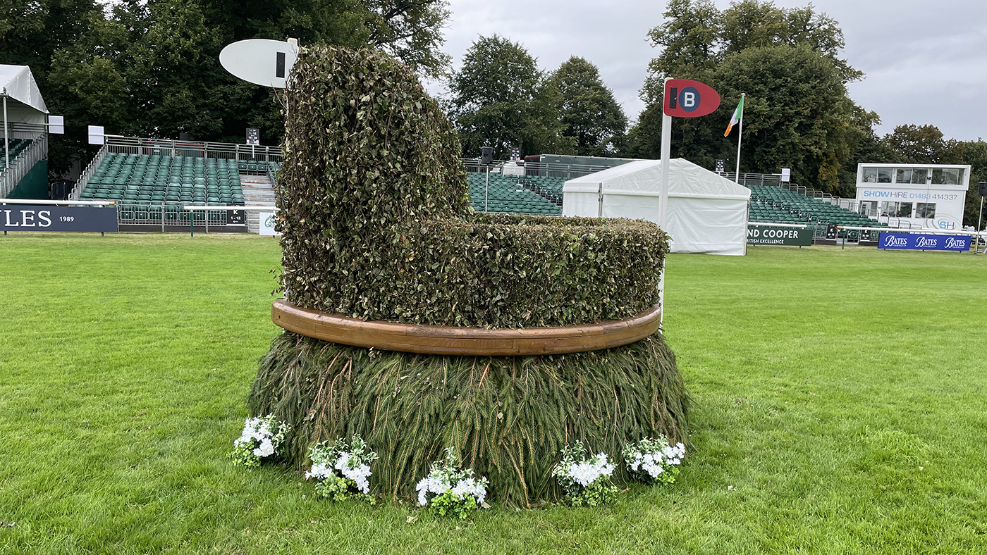 Burghley Horse Trials cross-country course fence 4b direct