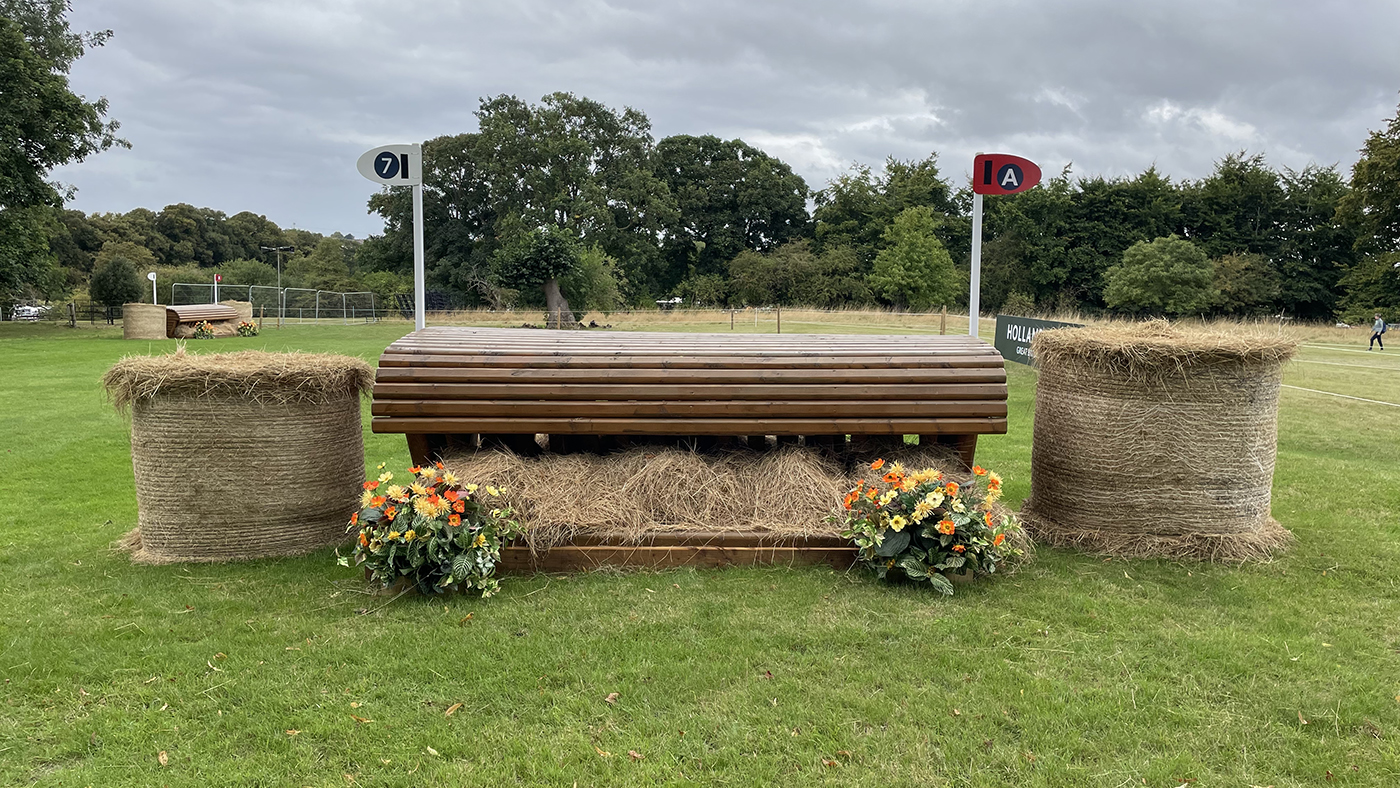 Burghley Horse Trials cross-country course fence 7a alternative
