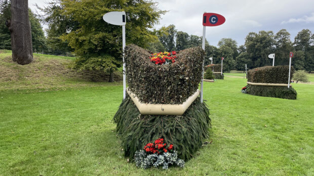 Leaf Pit at Burghley Horse Trials Cross-country