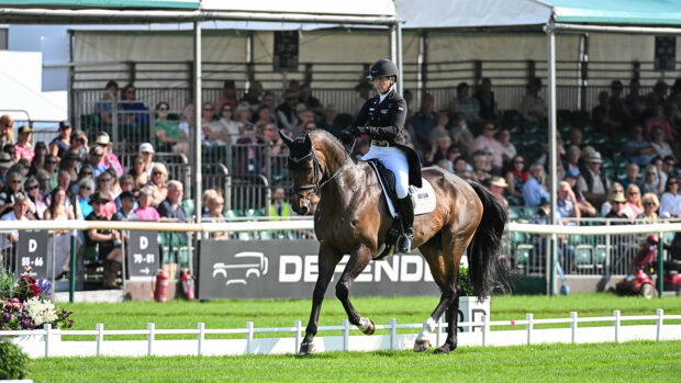 Burghley Horse Trials dressage – Caroline Powell and Greenacres Special Cavalier