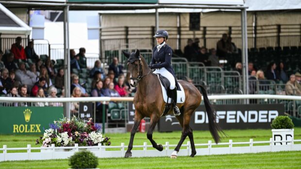 Emma Hyslop-Webb at Burghley Horse Trials, on Jeweetwel
