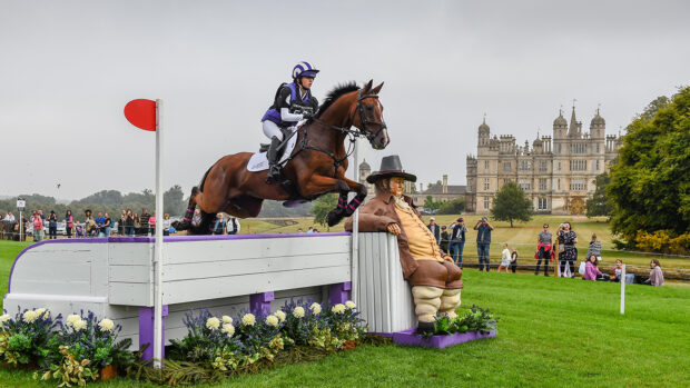 Emma Thomas and Icarus at Burghley Horse Trials 2024.