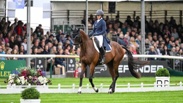 Mia Farley and Phelps at Burghley Horse Trials