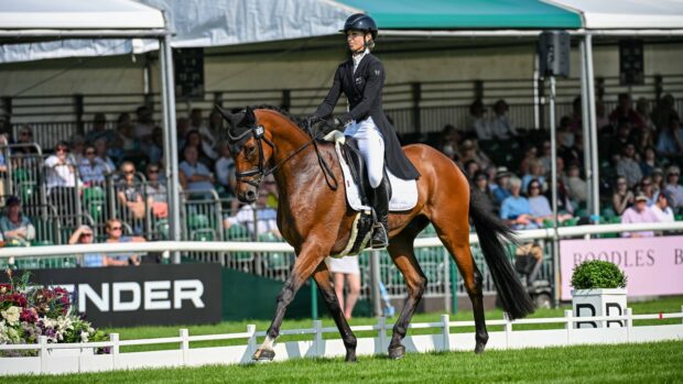 Burghley Horse Trials dressage – Monica Spencer and Artist