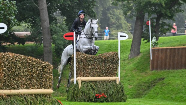 Tom Jackson and Capels Hollow Drift on the Burghley Horse Trials cross-country course for 2024.