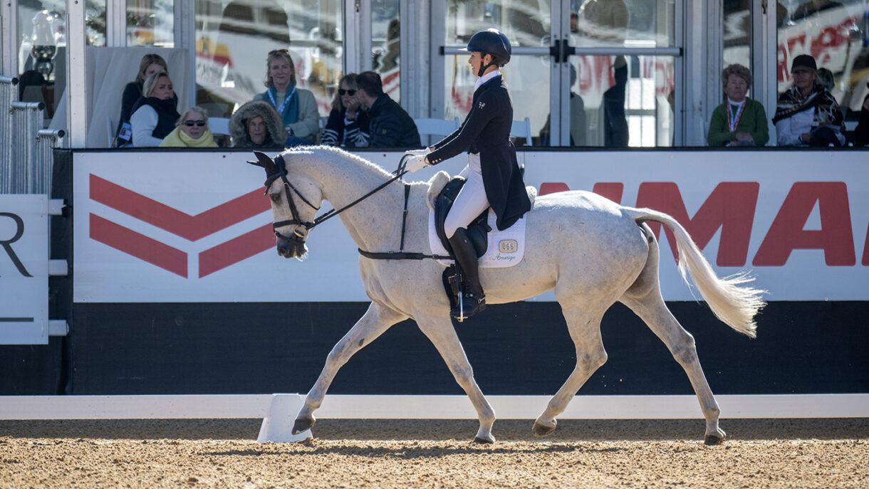 Maryland 5 Star dressage Dorsetbased young star Cosby Green leads