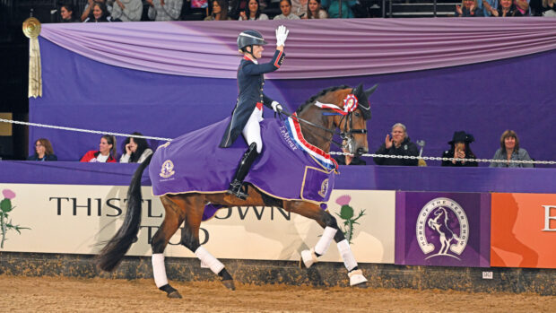 Times Kismet pictured with former rider Charlotte Dujardin.