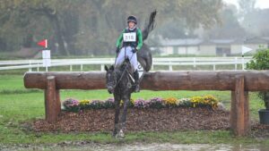 Imo Brook and San Solo at Pau Horse Trials 2024.