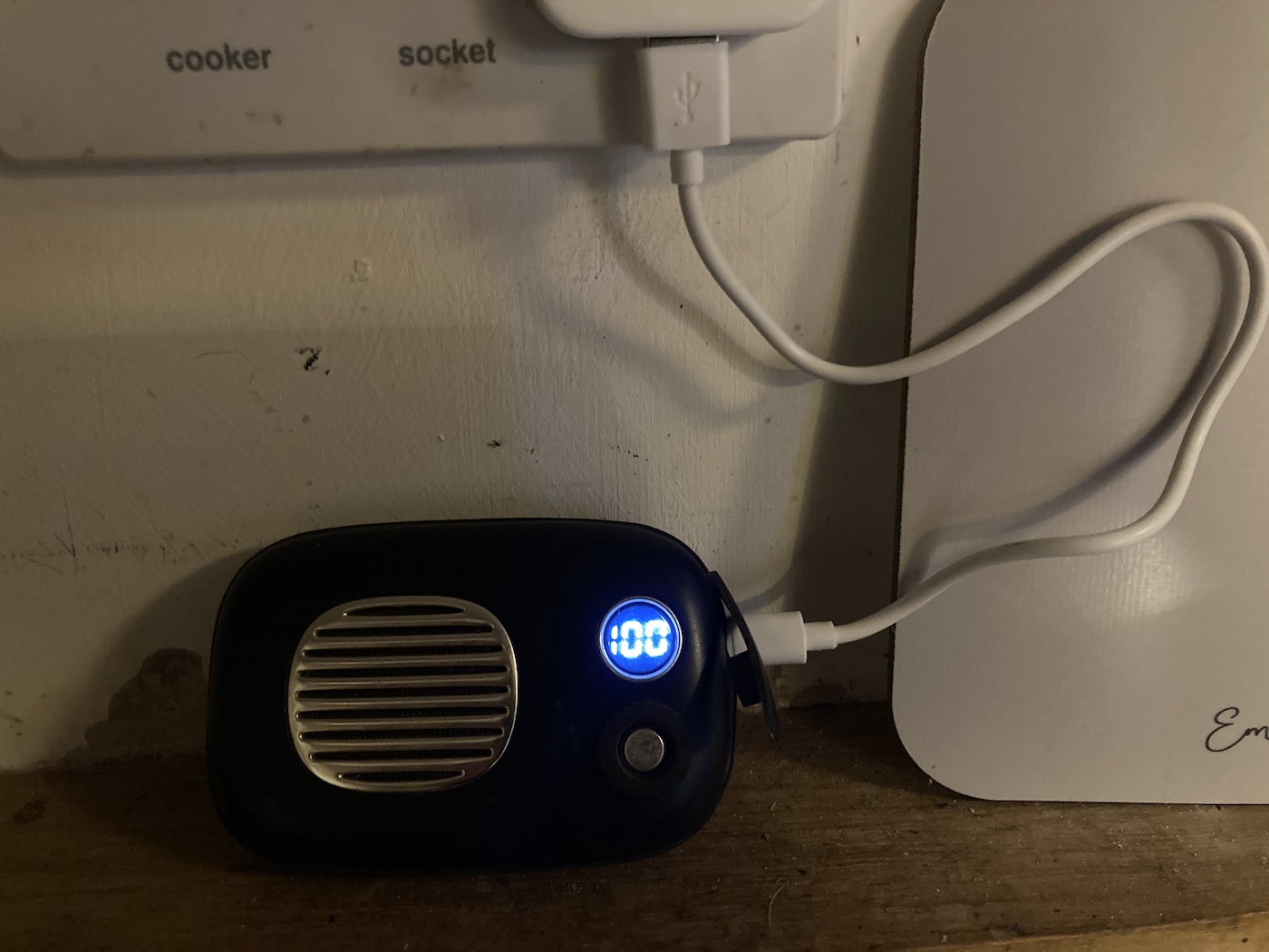 VQ Hand Warmer on charge