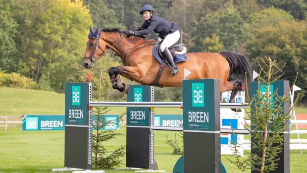 Rising star showjumper Ella Dalton and Hurricane VDL in action.