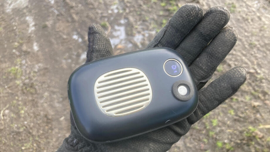VQ Hand Warmer held in palm of hand