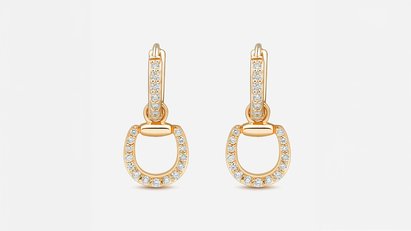 Toti Equestrian Connection Hoop Earrings