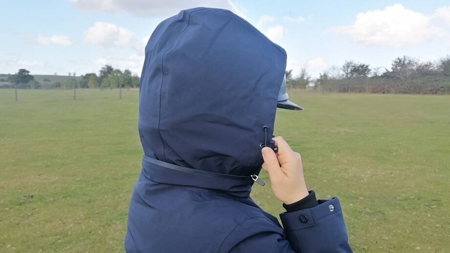 WeatherBeeta Kyla II hood over helmet