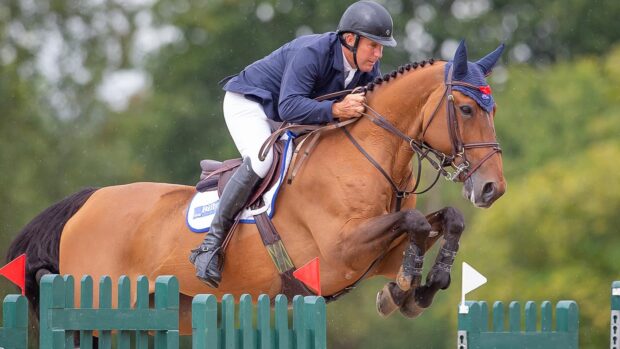 William Funnell makes a return to Nations Cup showjumping teams, jumping double clear on Equine America Billy Picador to help Great Britain win the competition.