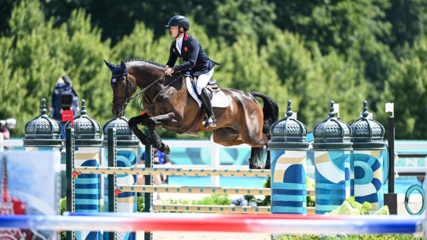 Tom McEwen and JL Dublin, pictured at the 2024 Paris Olympics. JL Dublin will hopefully be aimed at Badminton this spring.