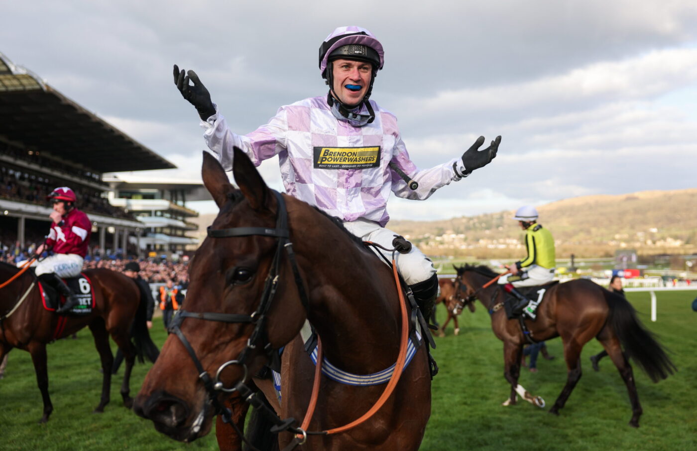 Champion Hurdle result 2025: Lorcan Williams and Golden Ace celebrate