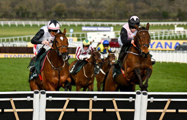 Bob Olinger and Rachael Blackmore en-route to winning the 2025 Stayers’ Hurdle at the Cheltenham Festival