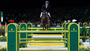Dutch Masters grand prix runners-up Scott Brash and Hello Chadora Lady.