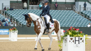 Jessica Phoenix and Fluorescent Adolescent at Kentucky Three-Day Event 2025.