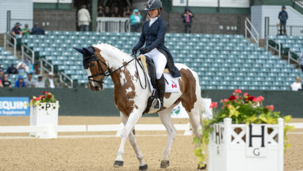 Jessica Phoenix and Fluorescent Adolescent at Kentucky Three-Day Event 2025.