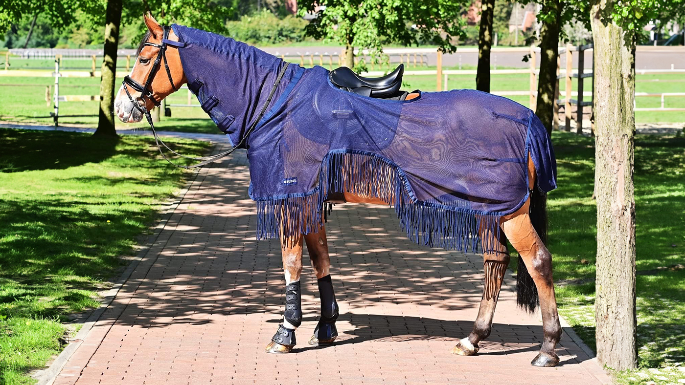 Busse Fringe Exercise Combo Ride-On Fly Rug